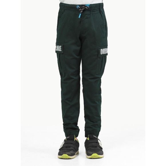 Edenrobe Cargo Pants Boy's 6Y Green  Jogger Pull On Drawstring See Pics - Picture 2 of 9